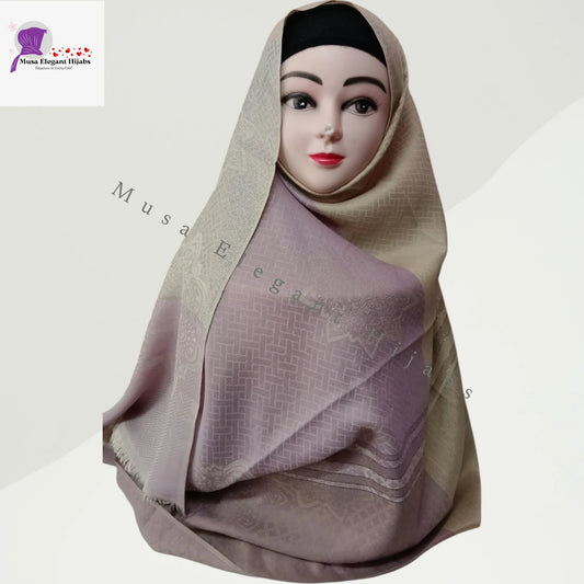 Zareen Silk Hijabs - Mauve Blush