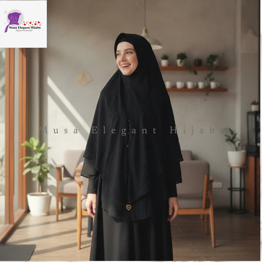 Al Firasa Black Hijabs XXL
