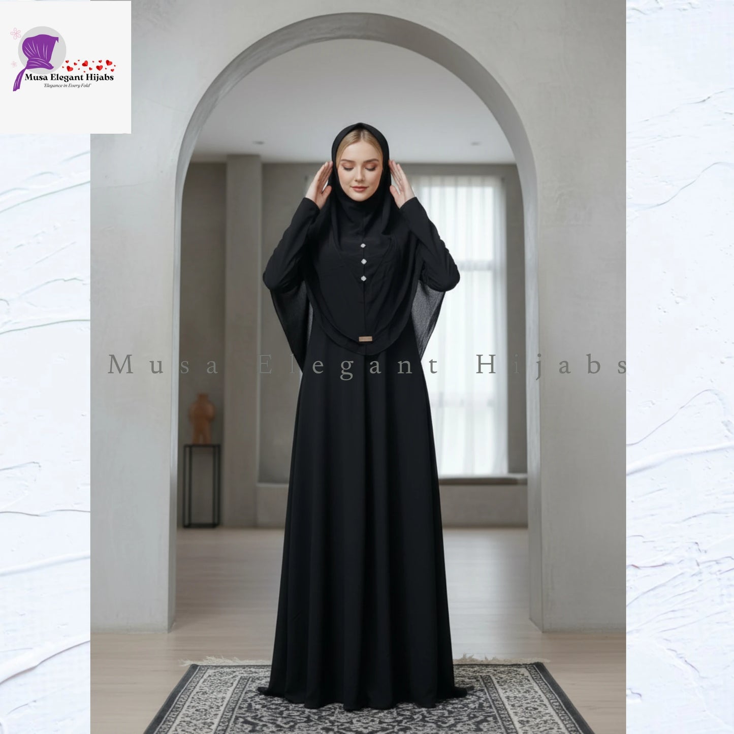 Al Firasa Black Hijabs Small