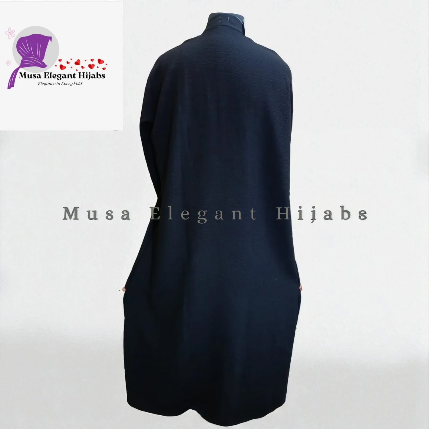 Black Embroidery Abaya