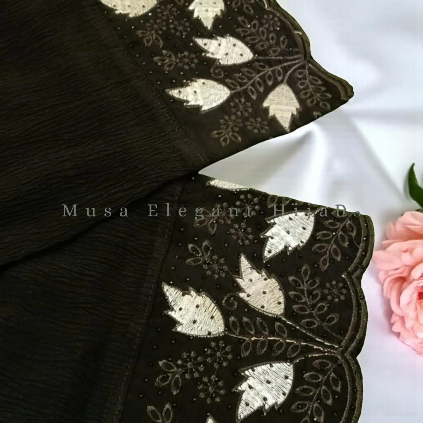 Black Embroidery Abaya