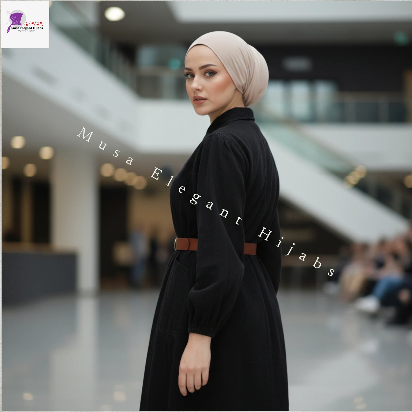 Black Denim Abayas