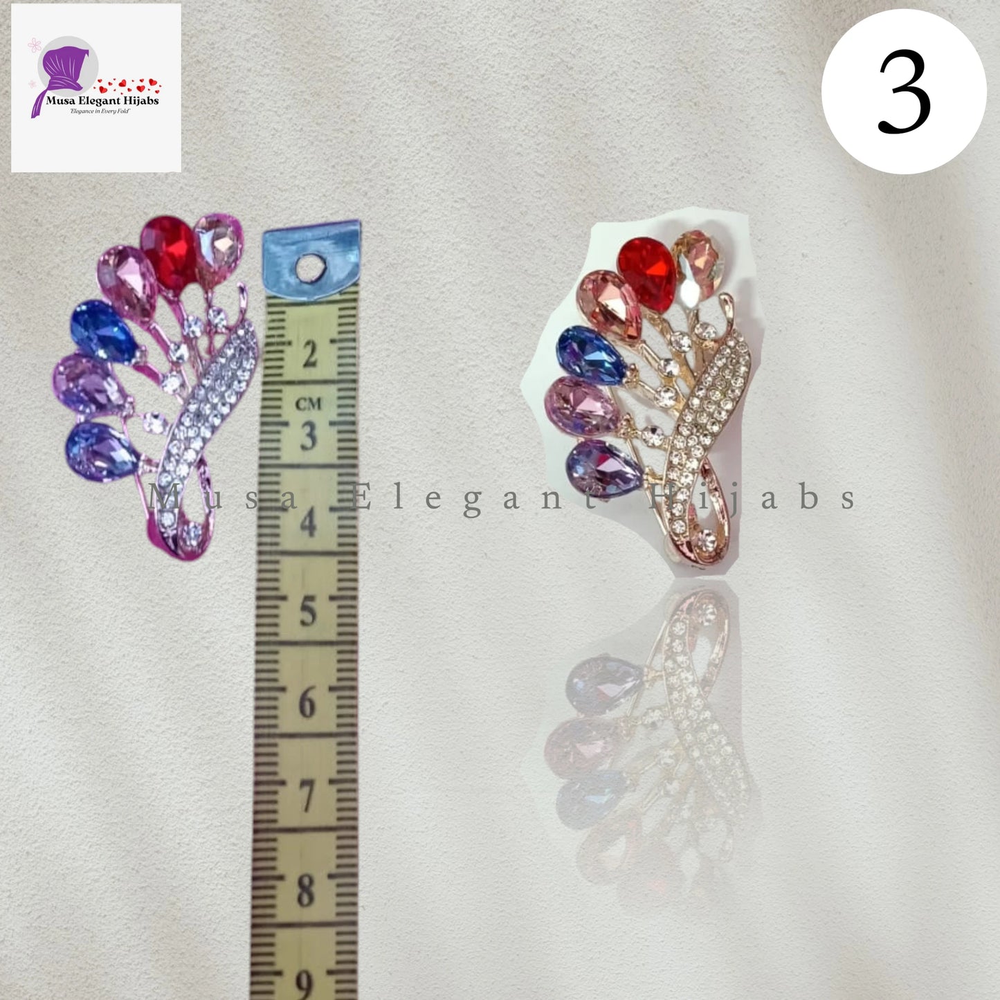 Hijab Stone Brooches - Big