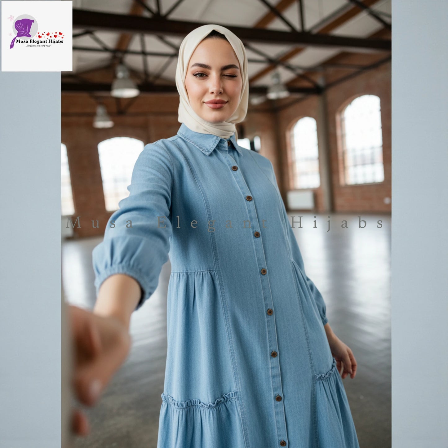 Blue Denim Gowns